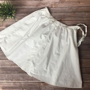 J Crew white cotton skirt,  size 8